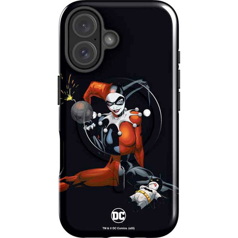 DC Comics Harley Quinn Playfull Pose iPhone 16 Magsafe Impact Case