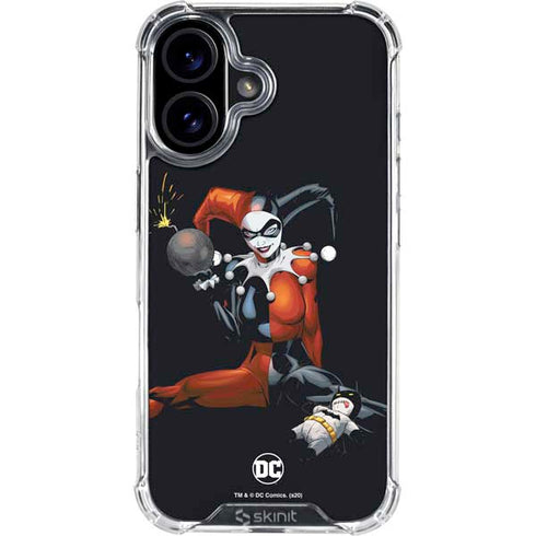 DC Comics Harley Quinn Playfull Pose iPhone 16 Plus Clear Case