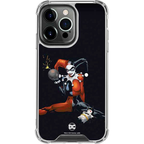 DC Comics Harley Quinn Playfull Pose iPhone 16 Pro Clear Case