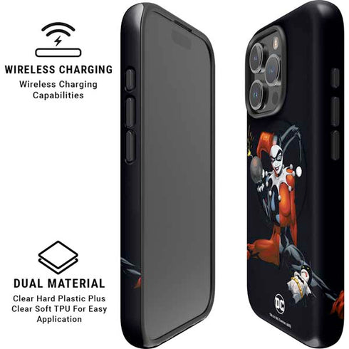 DC Comics Harley Quinn Playfull Pose iPhone 16 Pro Magsafe Impact Case