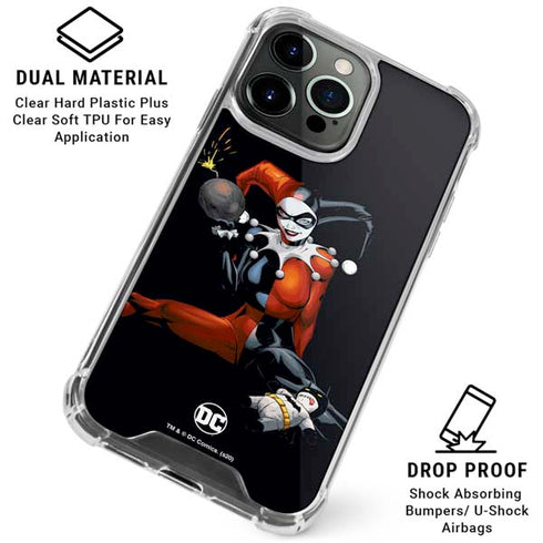 DC Comics Harley Quinn Playfull Pose iPhone 16 Pro Max Clear Case