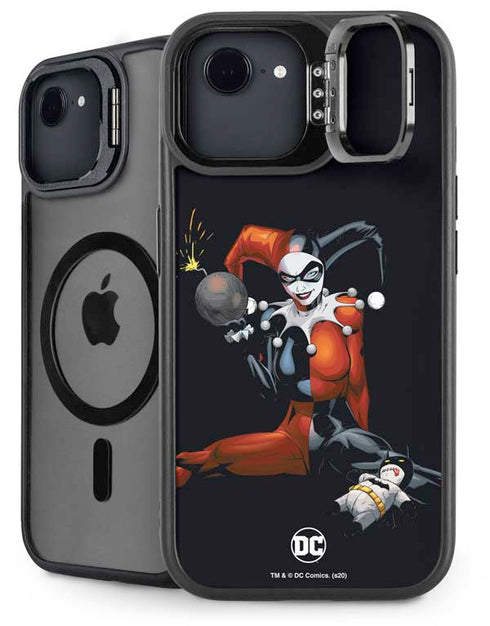 DC Comics Harley Quinn Playfull Pose iPhone 16e Kickstand Case