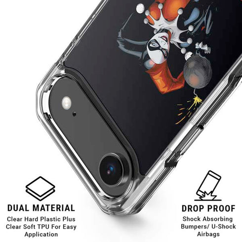 DC Comics Harley Quinn Playfull Pose iPhone 17 Air Clear Case