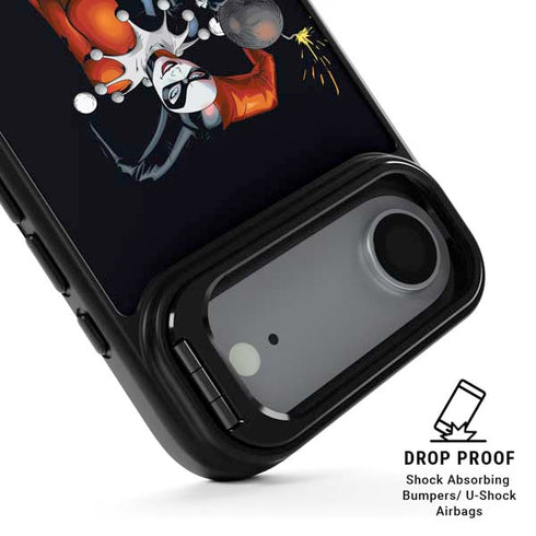 DC Comics Harley Quinn Playfull Pose iPhone 17 Air Kickstand Case