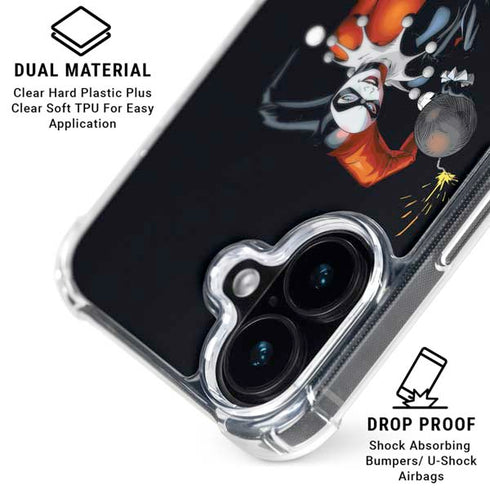 DC Comics Harley Quinn Playfull Pose iPhone 17 Clear Case