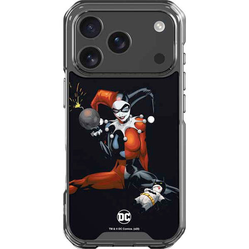 DC Comics Harley Quinn Playfull Pose iPhone 17 Pro Clear Case