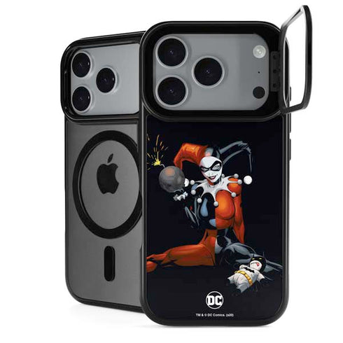 DC Comics Harley Quinn Playfull Pose iPhone 17 Pro Kickstand Case