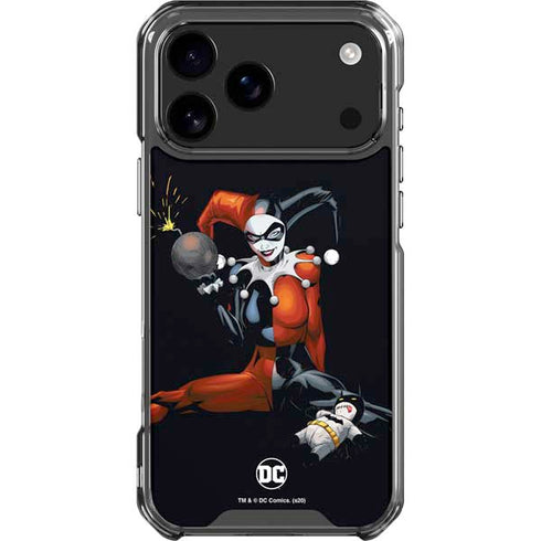 DC Comics Harley Quinn Playfull Pose iPhone 17 Pro Max Clear Case