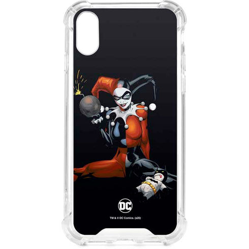DC Comics Harley Quinn Playfull Pose iPhone XS Clear Case