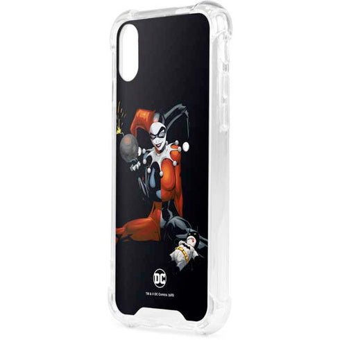DC Comics Harley Quinn Playfull Pose iPhone XS Clear Case