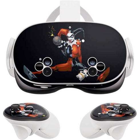 DC Comics Harley Quinn Playfull Pose Meta Quest 3S Skin