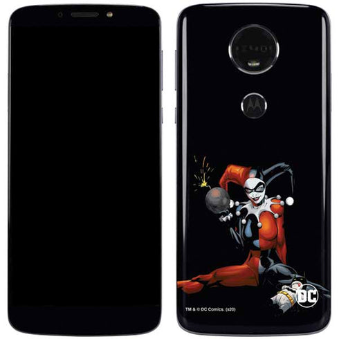 DC Comics Harley Quinn Playfull Pose Moto E5 Plus Skin