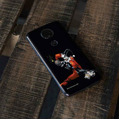DC Comics Harley Quinn Playfull Pose Moto E5 Plus Skin