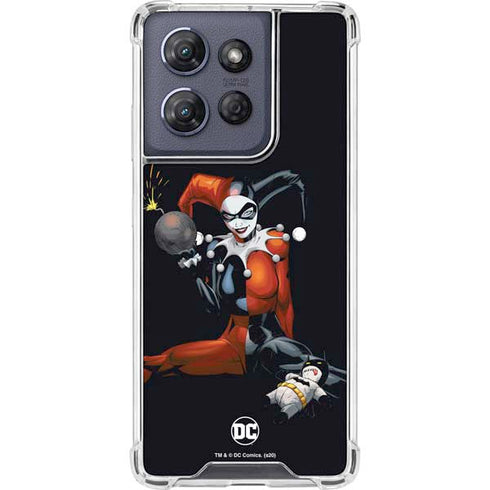 DC Comics Harley Quinn Playfull Pose Moto G Play 5G (2025) Clear Case