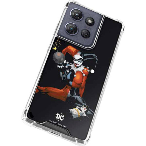 DC Comics Harley Quinn Playfull Pose Moto G Play 5G (2025) Clear Case