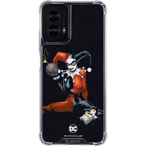 DC Comics Harley Quinn Playfull Pose Moto G Power 5G (2024) Clear Case