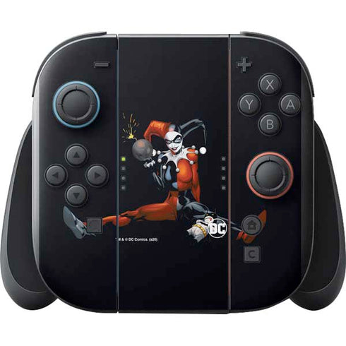 DC Comics Harley Quinn Playfull Pose Nintendo Switch 2 (2025) with Joy-Con Skin