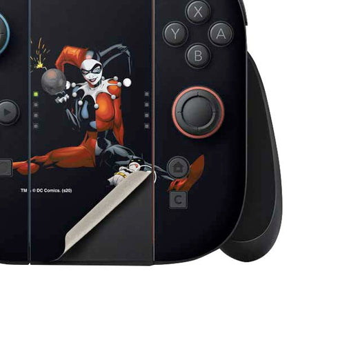 DC Comics Harley Quinn Playfull Pose Nintendo Switch 2 (2025) Joy-Con Controller Skin