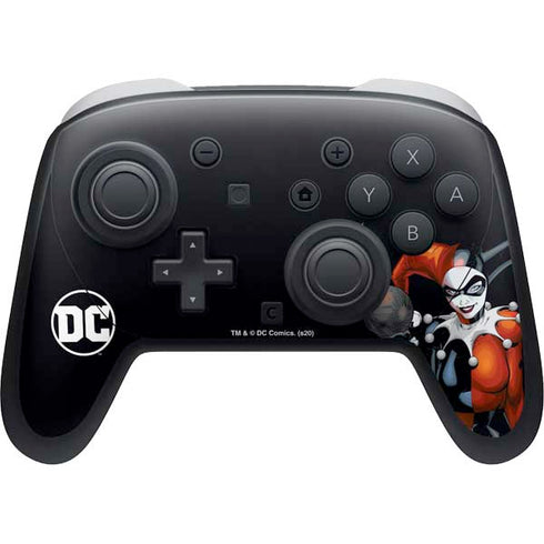 DC Comics Harley Quinn Playfull Pose Nintendo Skins