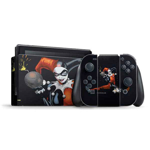 DC Comics Harley Quinn Playfull Pose Nintendo Skins