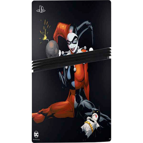 DC Comics Harley Quinn Playfull Pose PS5 Pro Console Skin