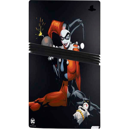 DC Comics Harley Quinn Playfull Pose PS5 Pro Console Skin