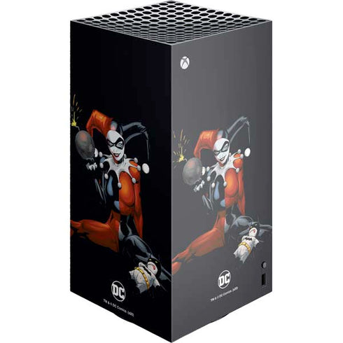 DC Comics Harley Quinn Playfull Pose XBox Series X Digital Edition Console Skin