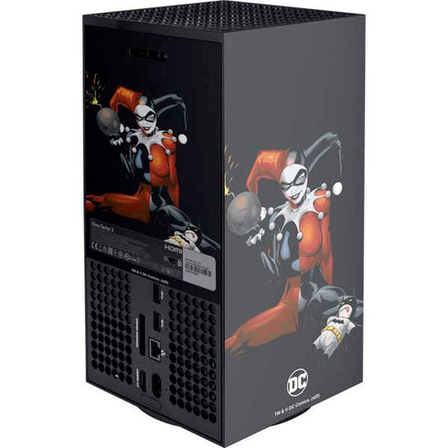 DC Comics Harley Quinn Playfull Pose XBox Series X Digital Edition Console Skin