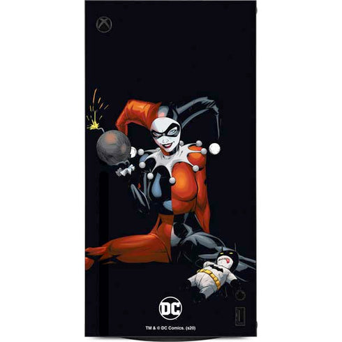DC Comics Harley Quinn Playfull Pose XBox Series X Digital Edition Console Skin