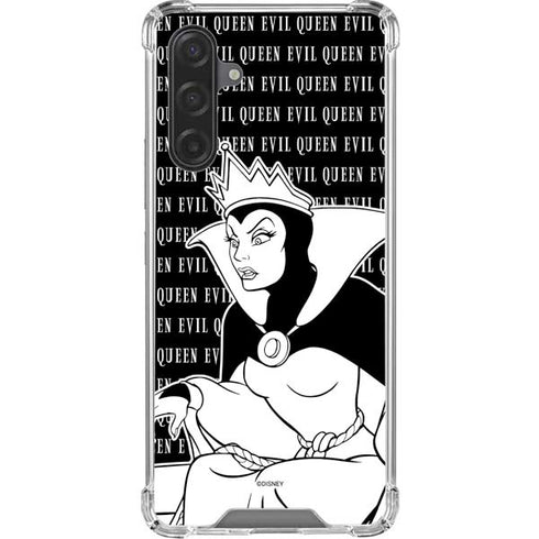 Disney Villains Evil Queen Black and White Galaxy A17 Clear Case