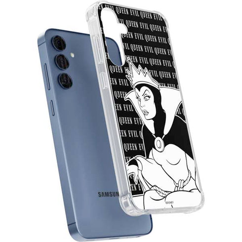 Disney Villains Evil Queen Black and White Galaxy A55 5G Clear Case