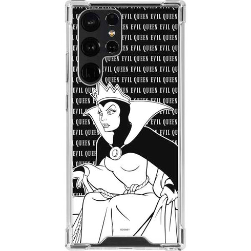 Disney Villains Evil Queen Black and White Galaxy S23 Ultra Clear Case