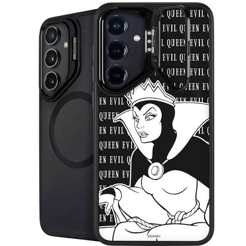 Disney Villains Evil Queen Black and White Galaxy S25 Kickstand Case