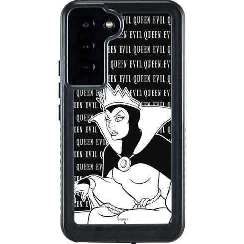 Disney Villains Evil Queen Black and White Galaxy S24 Plus Waterproof Case