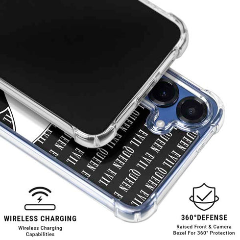 Disney Villains Evil Queen Black and White Galaxy S25 Clear Case