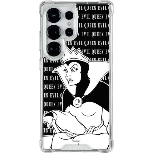 Disney Villains Evil Queen Black and White Galaxy S25 Ultra Clear Case