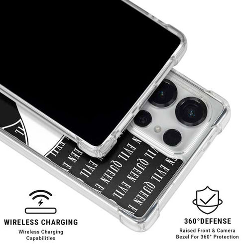 Disney Villains Evil Queen Black and White Galaxy S25 Ultra Clear Case