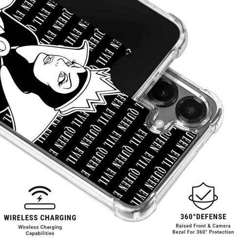 Disney Villains Evil Queen Black and White Galaxy S26 Plus Clear Case