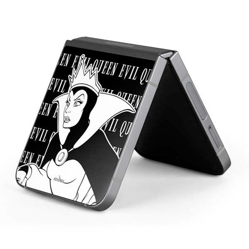 Disney Villains Evil Queen Black and White Galaxy Z Flip6 Skin