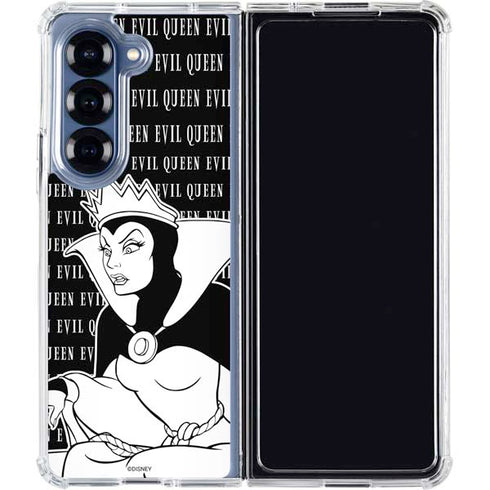 Disney Villains Evil Queen Black and White Galaxy Z Fold6 Clear Case