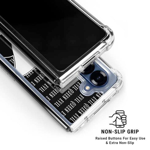 Disney Villains Evil Queen Black and White Galaxy Z Fold6 Clear Case