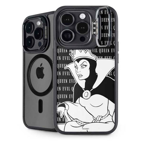 Disney Villains Evil Queen Black and White iPhone 14 Pro Max Kickstand Case