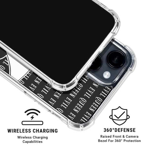 Disney Villains Evil Queen Black and White iPhone 15 Clear Case