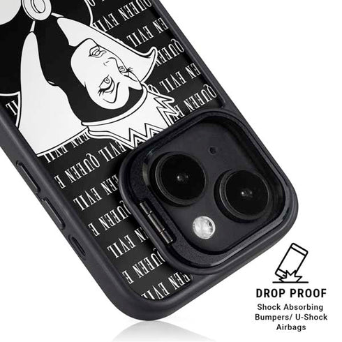 Disney Villains Evil Queen Black and White iPhone 15 Kickstand Case