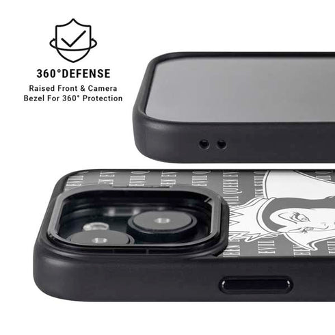 Disney Villains Evil Queen Black and White iPhone 15 Plus Kickstand Case