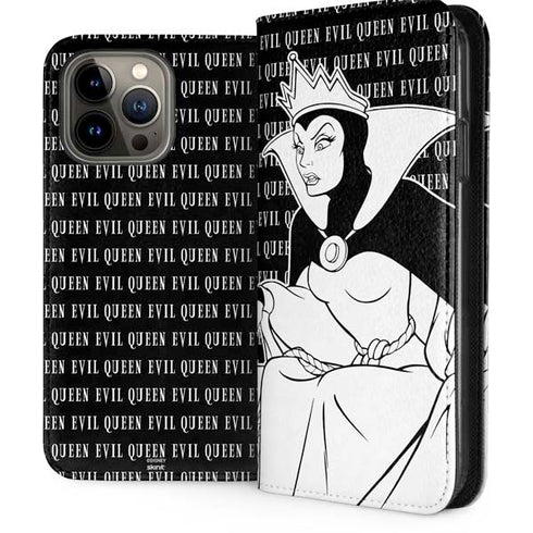 Disney Villains Evil Queen Black and White iPhone 15 Pro Max Folio Case