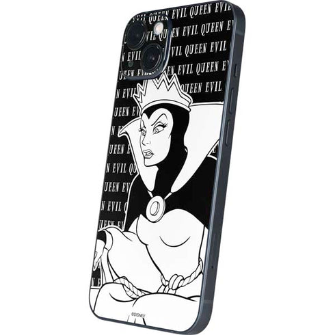 Disney Villains Evil Queen Black and White iPhone 15 Skin
