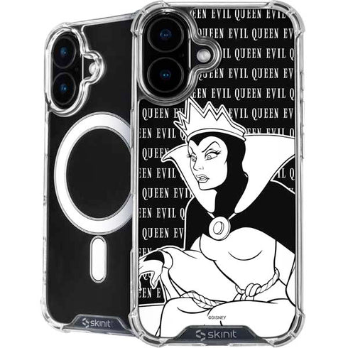 Disney Villains Evil Queen Black and White iPhone 16 Plus MagSafe Case
