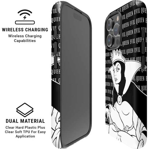 Disney Villains Evil Queen Black and White iPhone 16 Pro Magsafe Impact Case