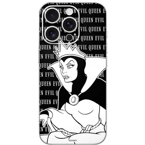 Disney Villains Evil Queen Black and White iPhone 16 Pro Skin